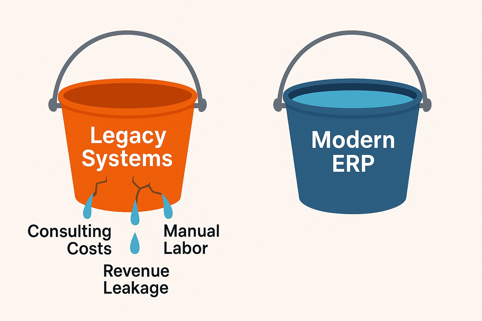 Legacy Systems vs Modern ERP